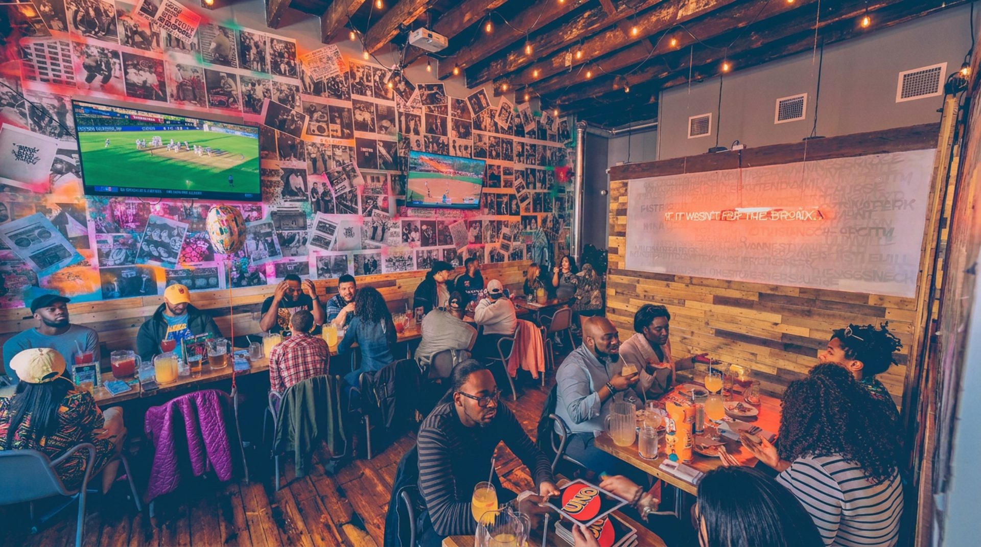 A room that already feels like a party