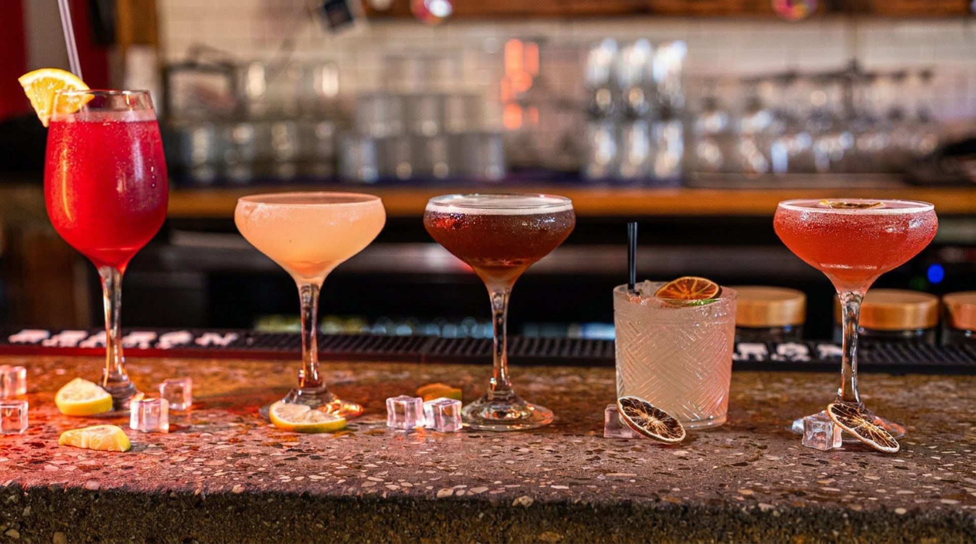 Drinks, music, and the long table